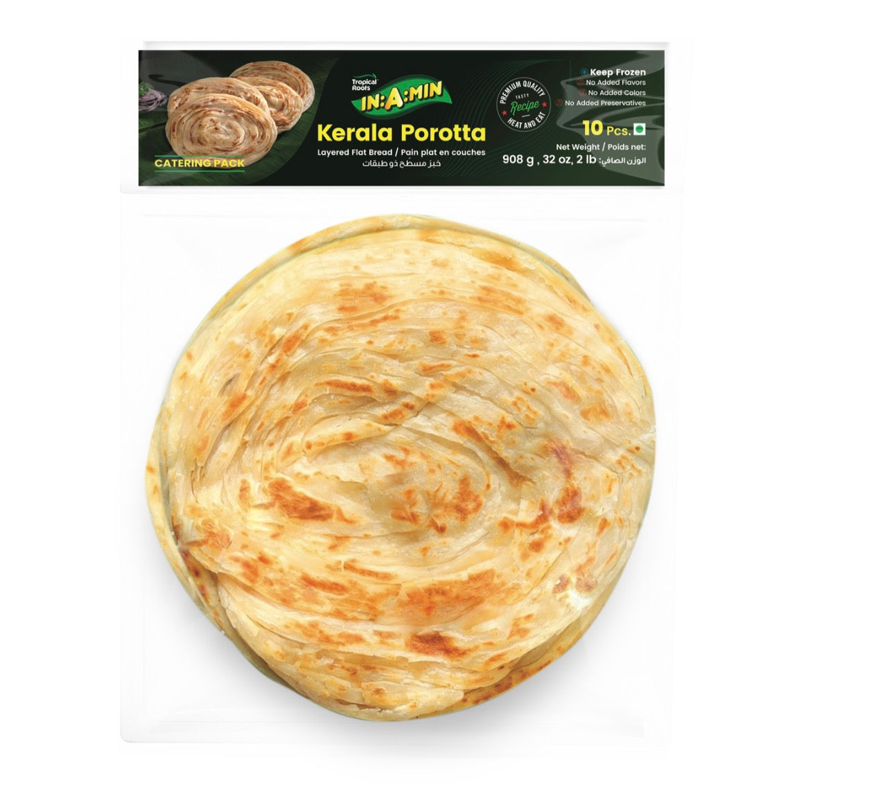 IN-A-MIN Kerala restaurant Porotta 1400kg