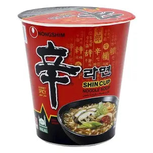 Nongshim Shin Cup Spicy Noodle Soup 6x68G