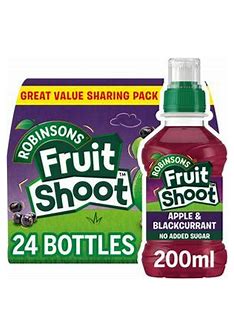 Robinsons Fruit Shoot Apple & Blackcurrant 24x200ML