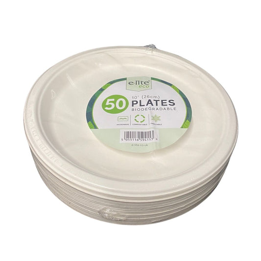 Elite 10" Plate(Biodegradable) 50p