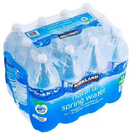 Kirkland Signature Spring Water 12X1.5L