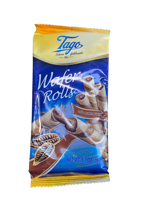 Tago Wafer Rolls Cacao 150g