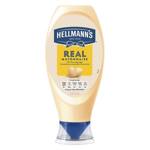 Hellmann's Real Mayonnaise  Squeezy 750ML