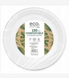 Jena Eco Compostable Strong Plates 150 PK