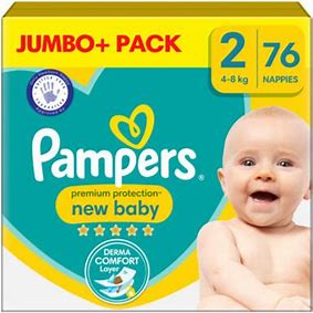 Pampers New Baby Size 2 2x38 Pack