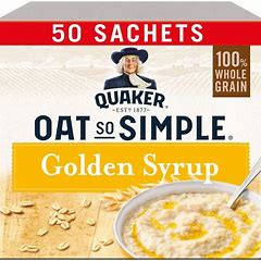 Quaker Oatso Simple Golden Syrup 50 Sachets x 36G
