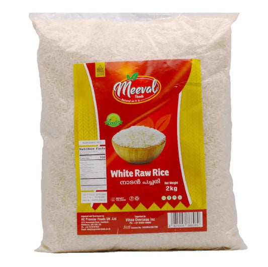 Meeval Pachari/ White Raw Rice 2Kg